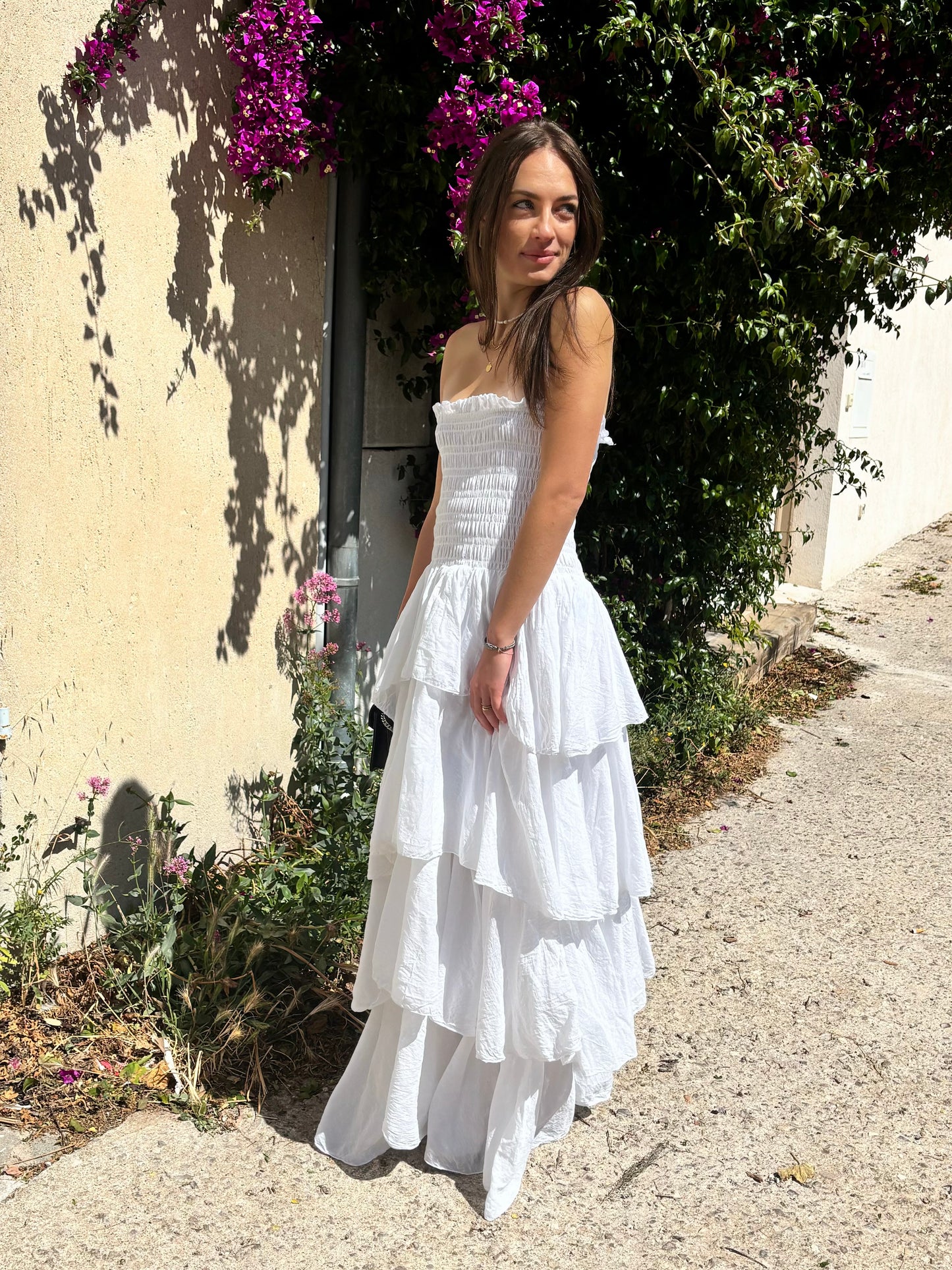 Robe longue LANA - blanche