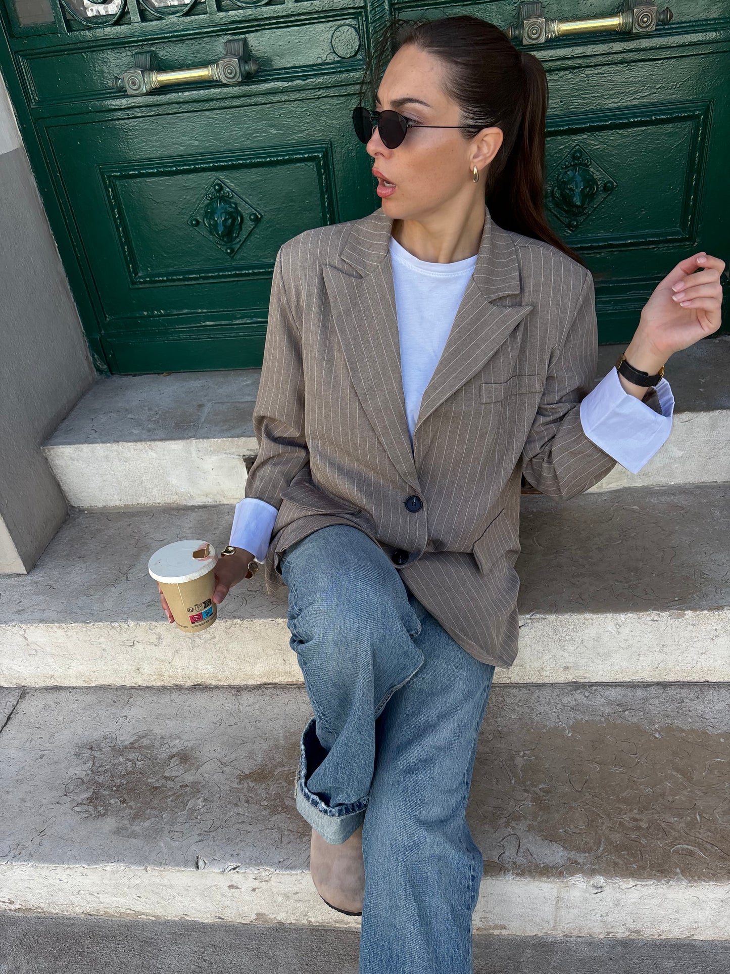 Blazer THEA taupe
