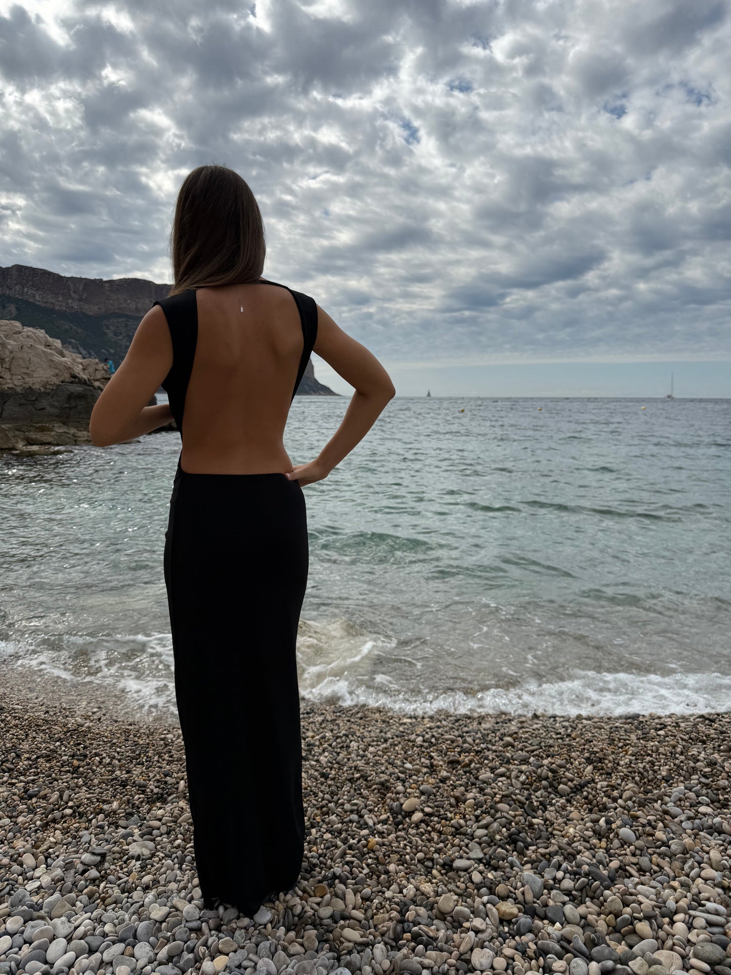 Robe longue dos nu ISADORA