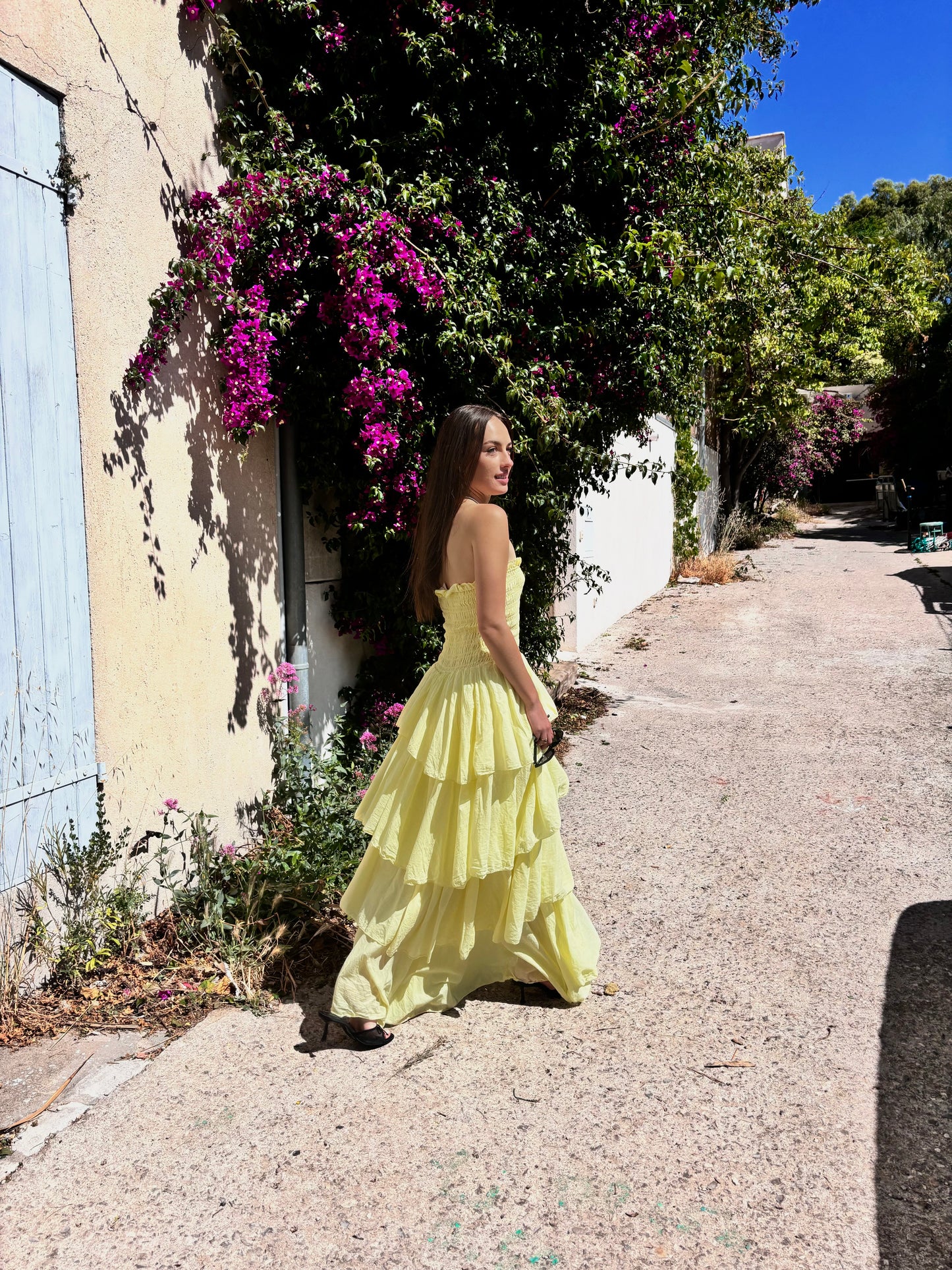 Robe longue LANA - jaune