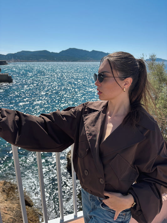 Veste trench court LÉANA