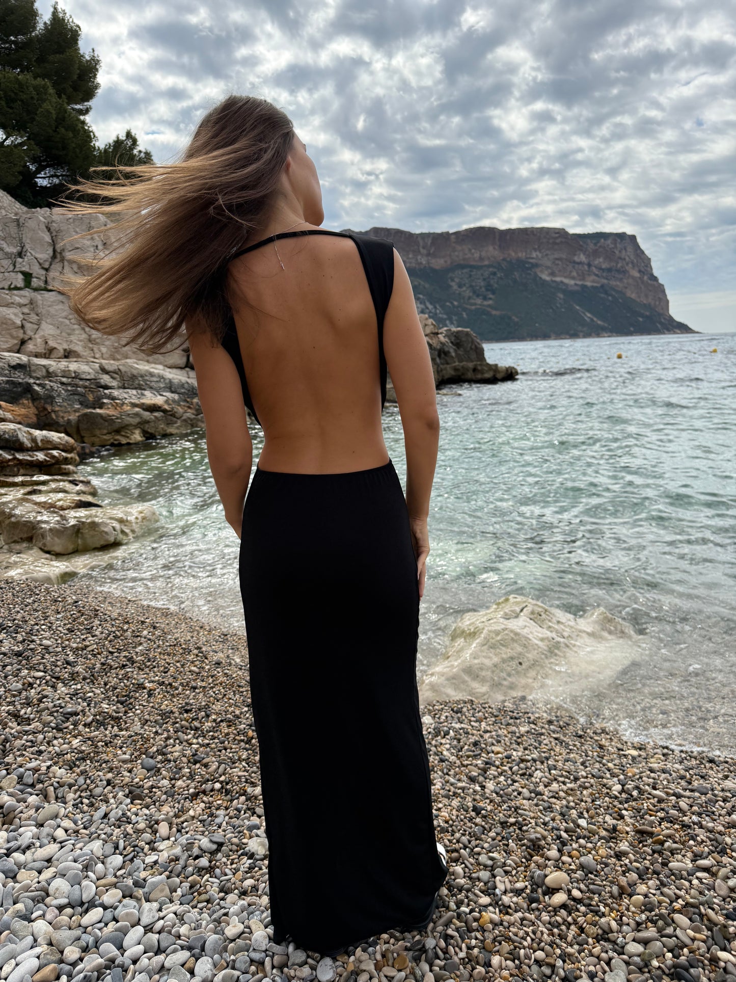 Robe longue dos nu ISADORA