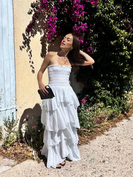 Robe longue LANA - blanche