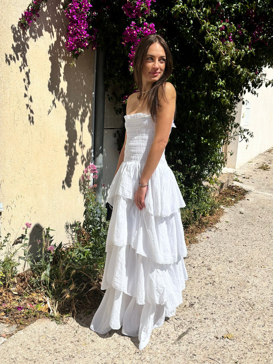 Robe longue LANA - blanche