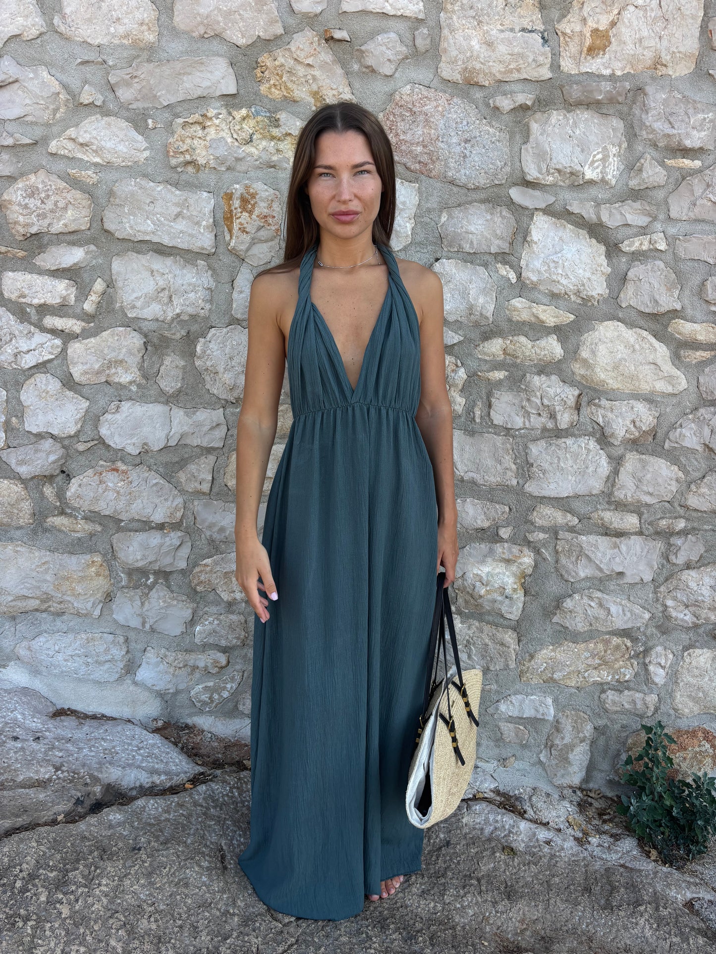 Robe AURA bleu-gris