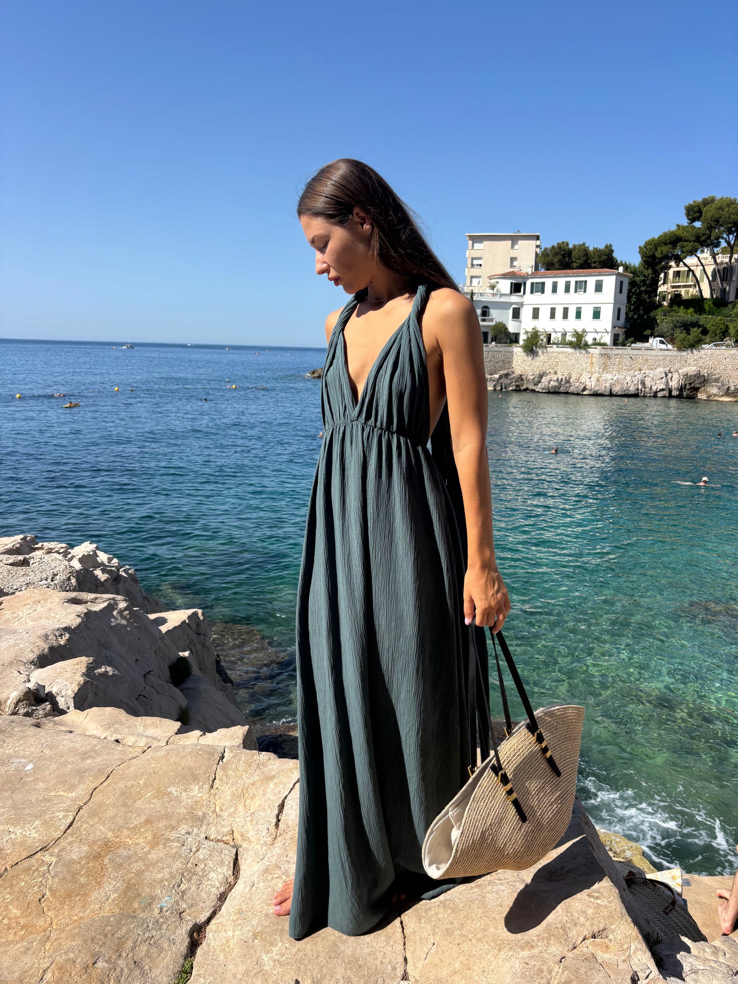 Robe AURA bleu-gris