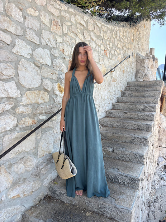 Robe AURA bleu-gris