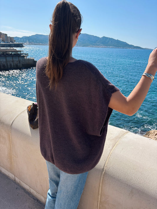 Gilet SONIA marron